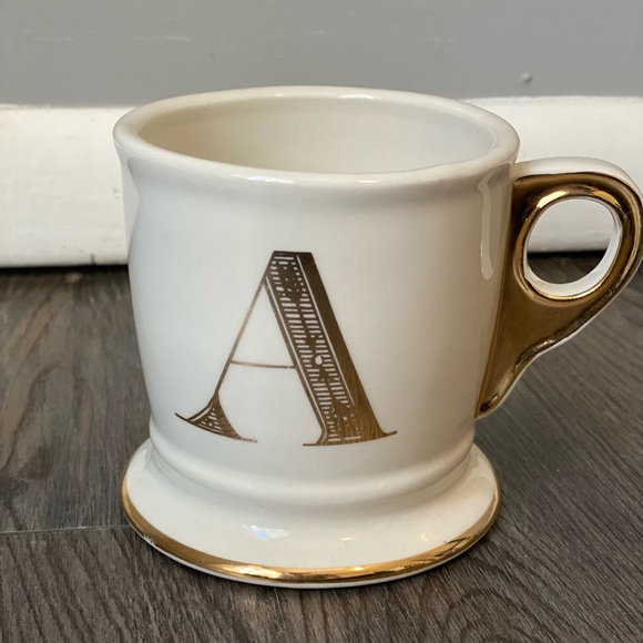 Anthropologie Other - Anthropologie Initial Alphabet Monogram Coffee Mug / Cup Letter “A”
